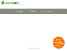 Tablet Screenshot of liebesgruen.de